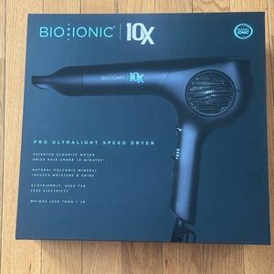 Used Bio Ionic 10X Hair Dryer in Box